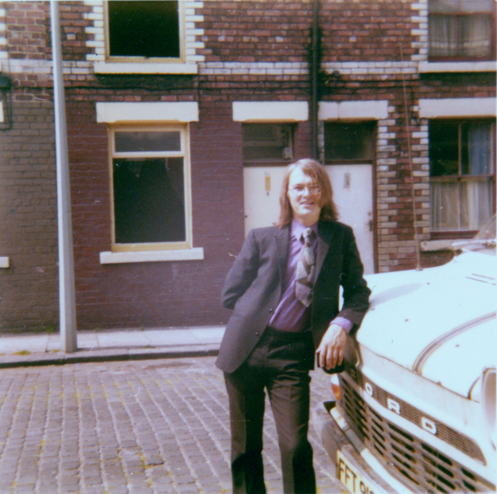 Cycle's Ford Transit Van and Andy Chisholm in Harris Street Outside Lightning Bolt Studio
