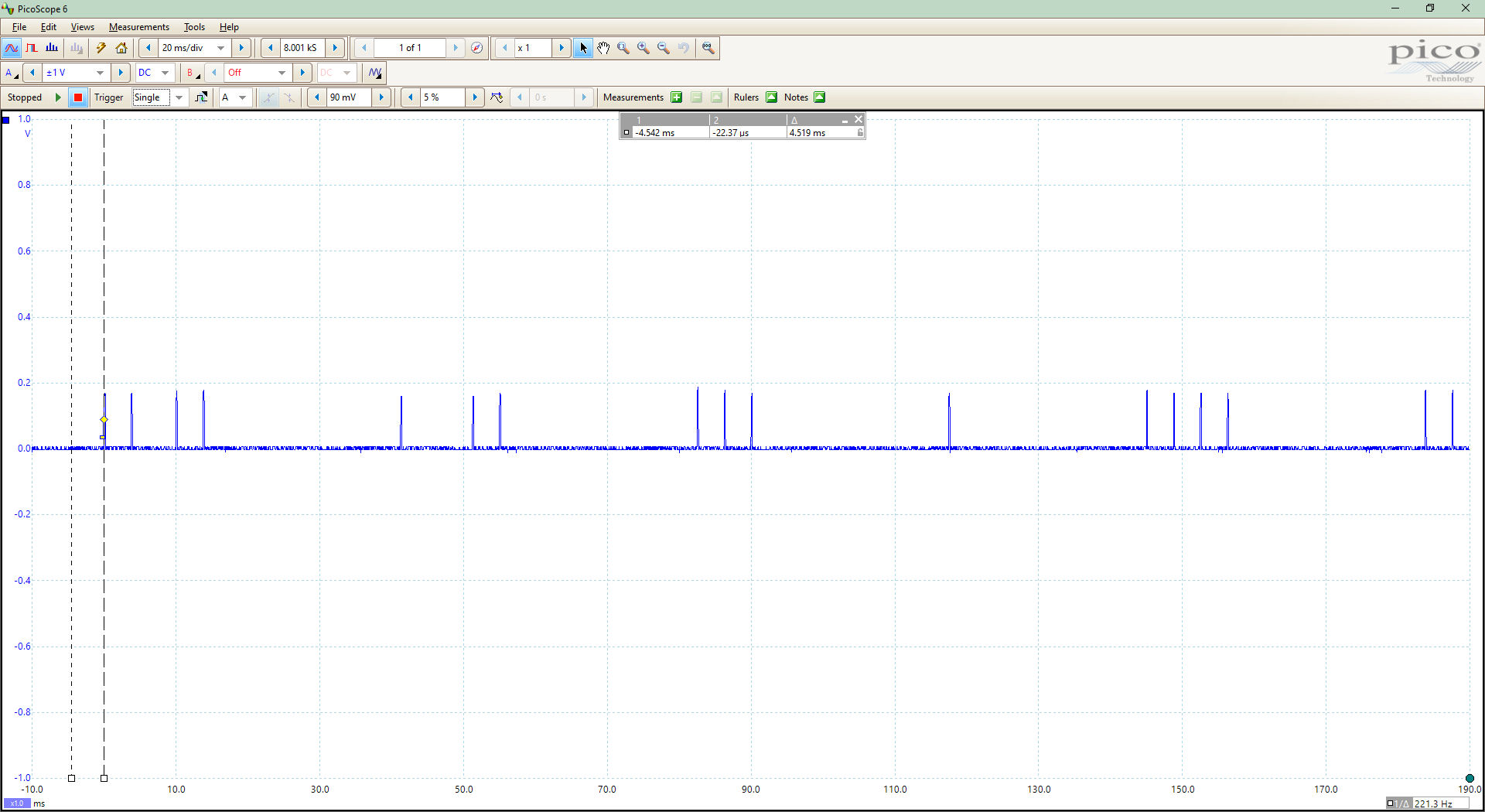 PicoScope Bluetooth Detection